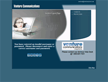 Tablet Screenshot of invalid.venturecomm.net